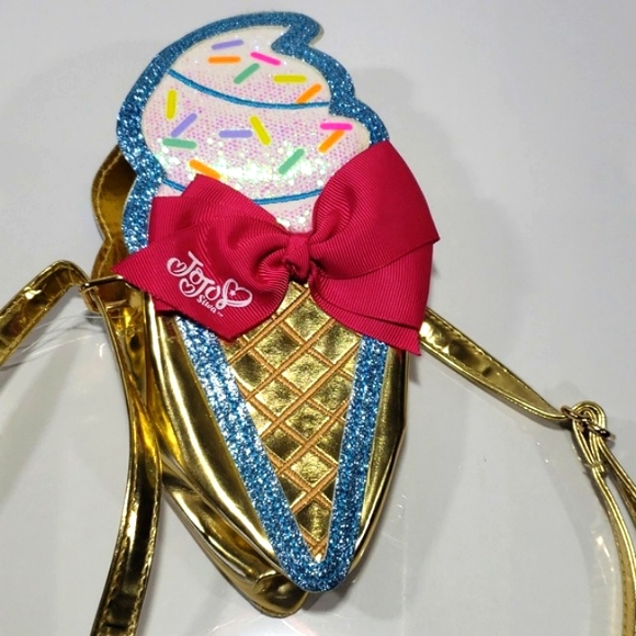 JoJo Siwa Girl Crossbody Purse Sneaker Ice Cream Choss Style. - Picture 3 of 13